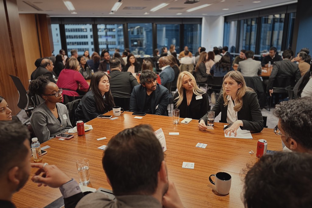 NCA Network mentors and students at a Mentor Roundtable session
